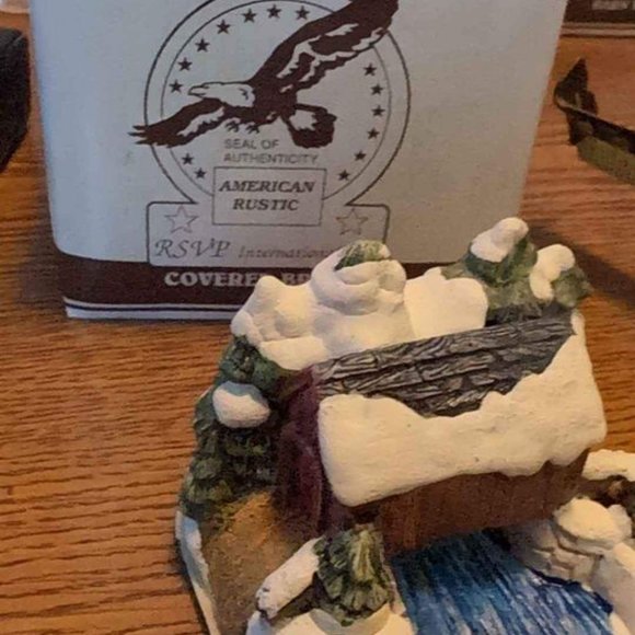 The American Rustic Series Country Christmas Cottages - Covered Bridge - Picture 5 of 8